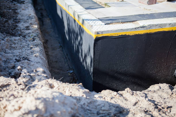 Professional Basement Waterproofing technician working in New Vernon, NJ